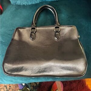 Black Leather Handbag
